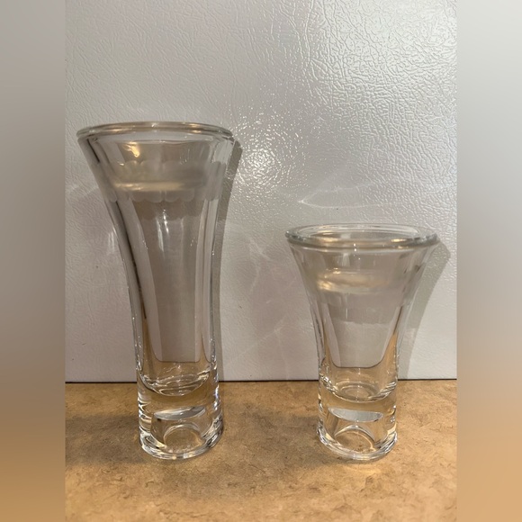 Partylite Clarity Votive Taper Tealight Holder‎  #P9222 5” & #P9221 7” USA - Picture 2 of 8